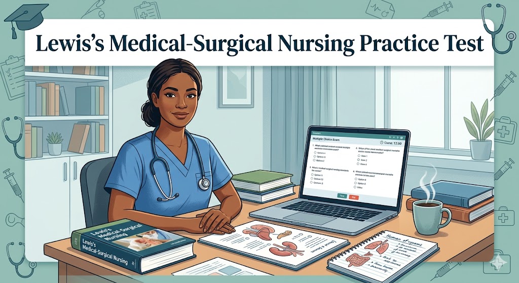 Lewis's Medical-Surgical Nursing Practice Test Banner