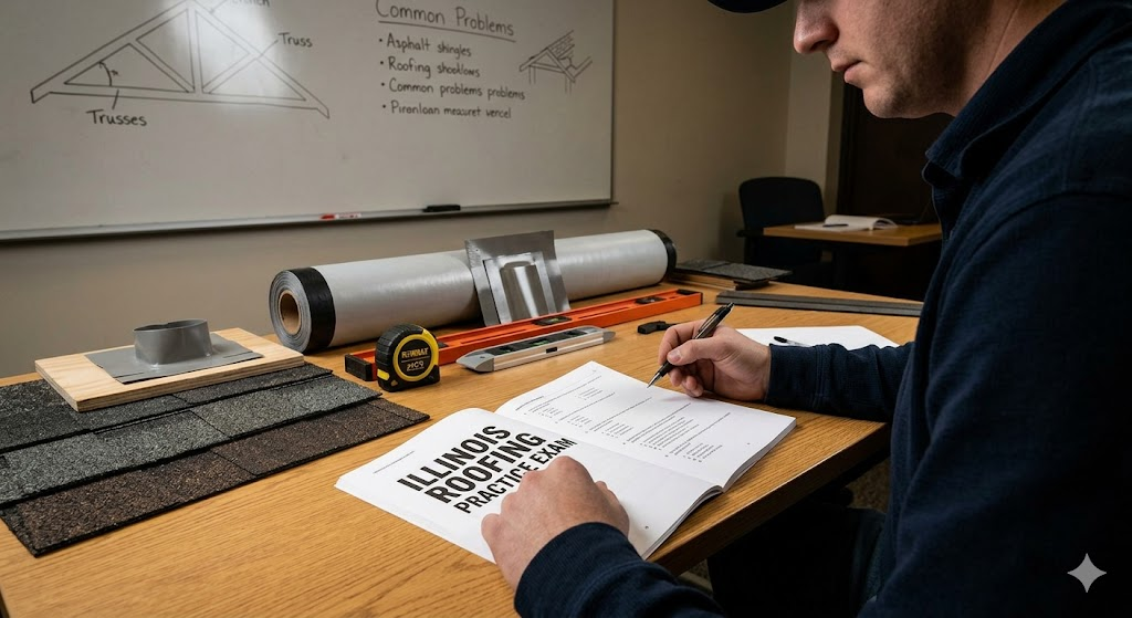 Illinois Roofing Practice Exam Banner