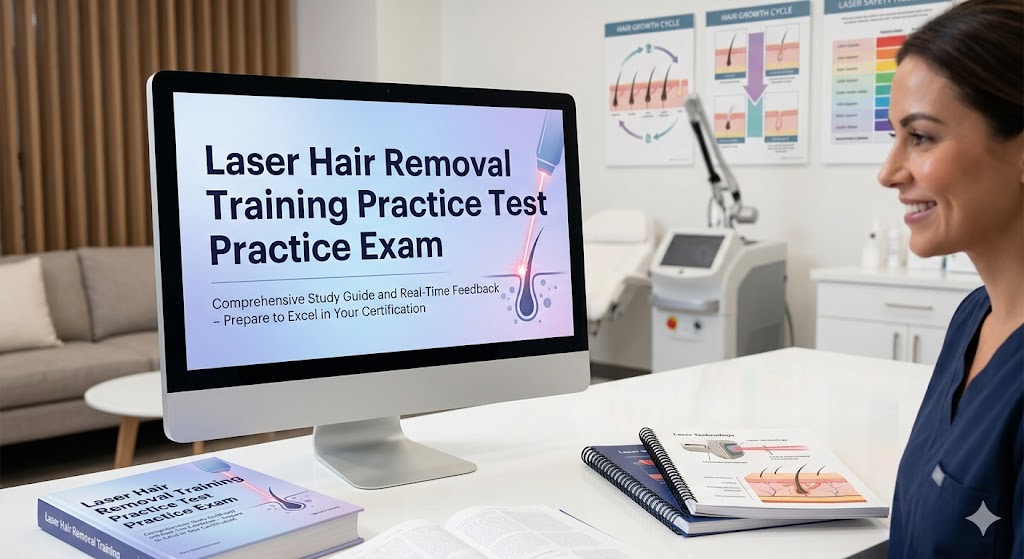 Laser Hair Removal Training Practice Test Banner