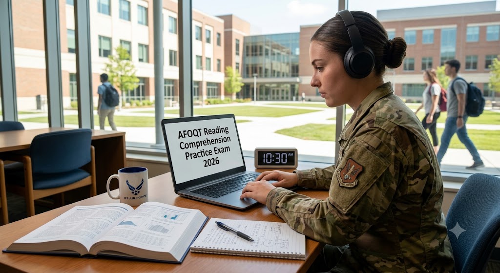 AFOQT Reading Comprehension Practice Test 2026 Banner
