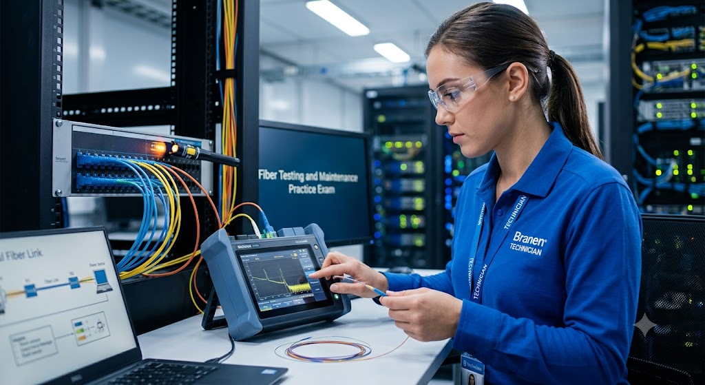 Fiber Testing and Maintenance Practice Test Banner