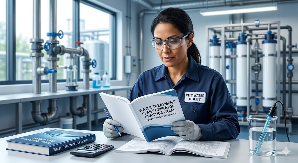 Water Treatment Plant Operator Practice Exam Banner