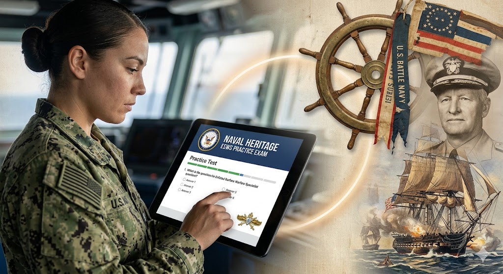 Naval Heritage ESWS Practice Exam Banner
