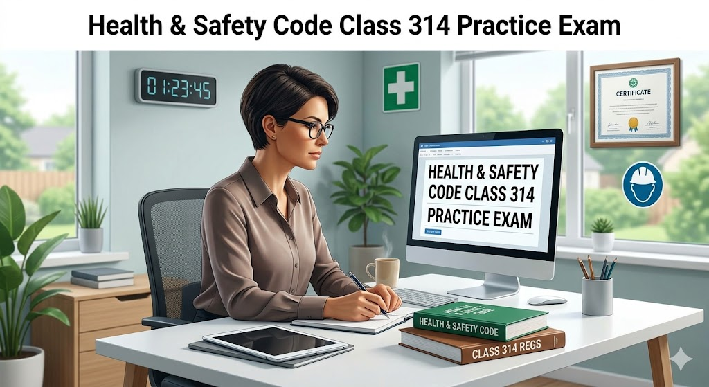 Health & Safety Code Class 314 Practice Test Banner