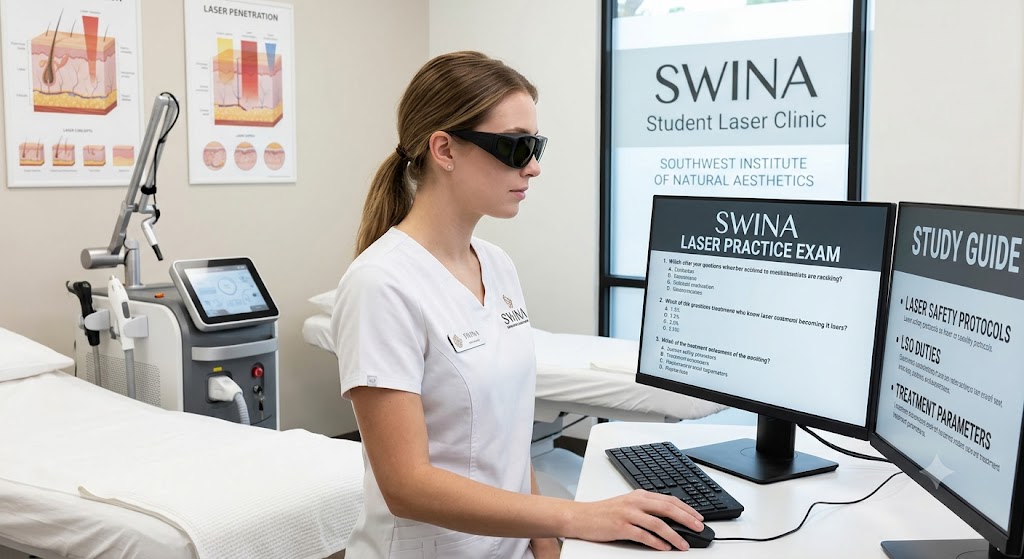 SWINA Laser Practice Test Banner