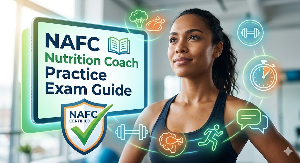 NAFC Nutrition Coach Practice Exam Banner