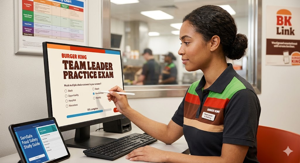 Burger King Team Leader Practice Test Banner
