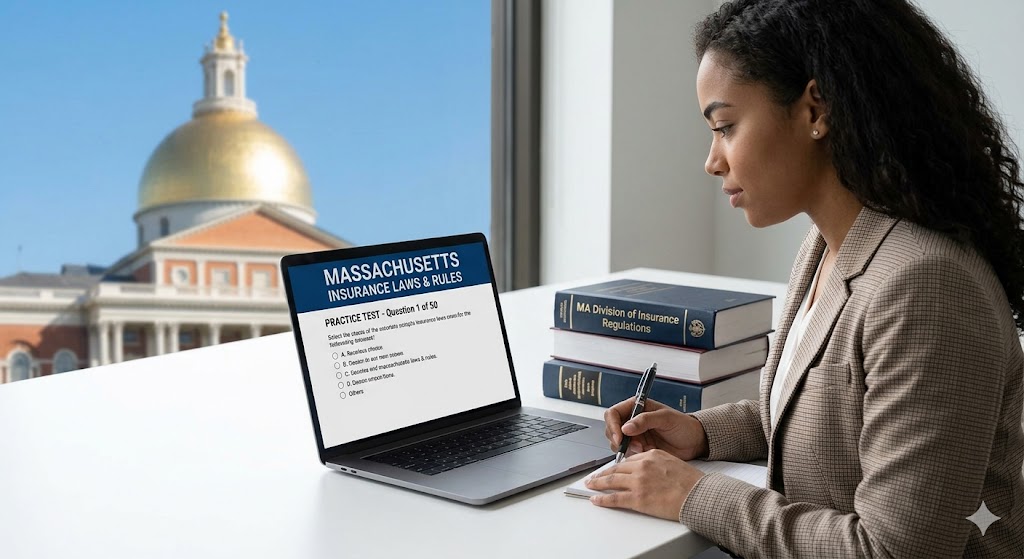 Massachusetts Insurance Laws and Rules Practice Test Banner