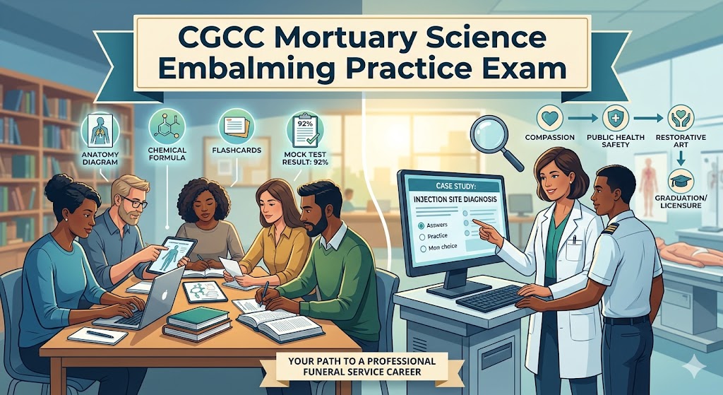 CGCC Mortuary Science Embalming Practice Exam Banner