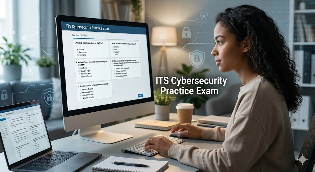 Information Technology Specialist (ITS) Cybersecurity Practice Exam Banner