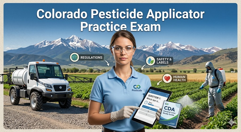 General Colorado Commercial Pesticide Application Practice Exam Banner