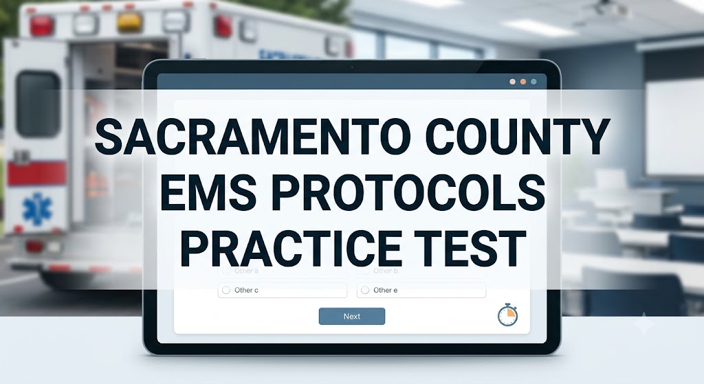 Sacramento County EMS Protocols Practice Test Banner