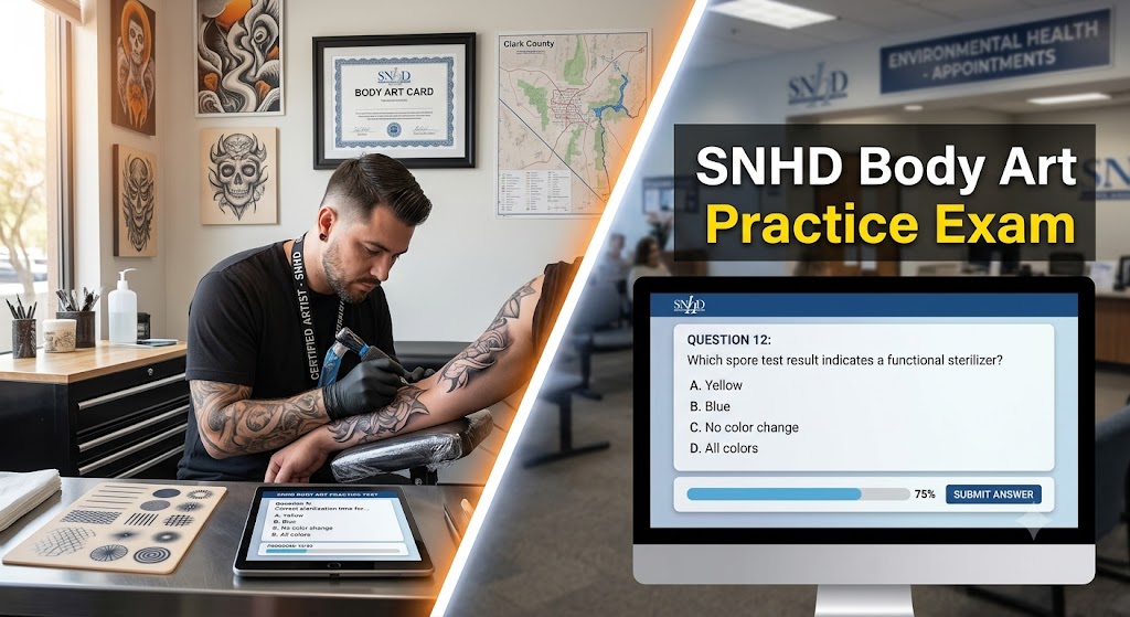 SNHD Body Art Practice Test Banner