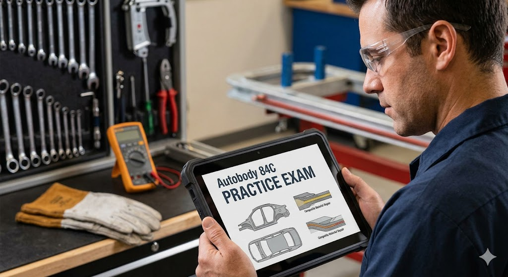 Autobody 84C Practice Exam Banner