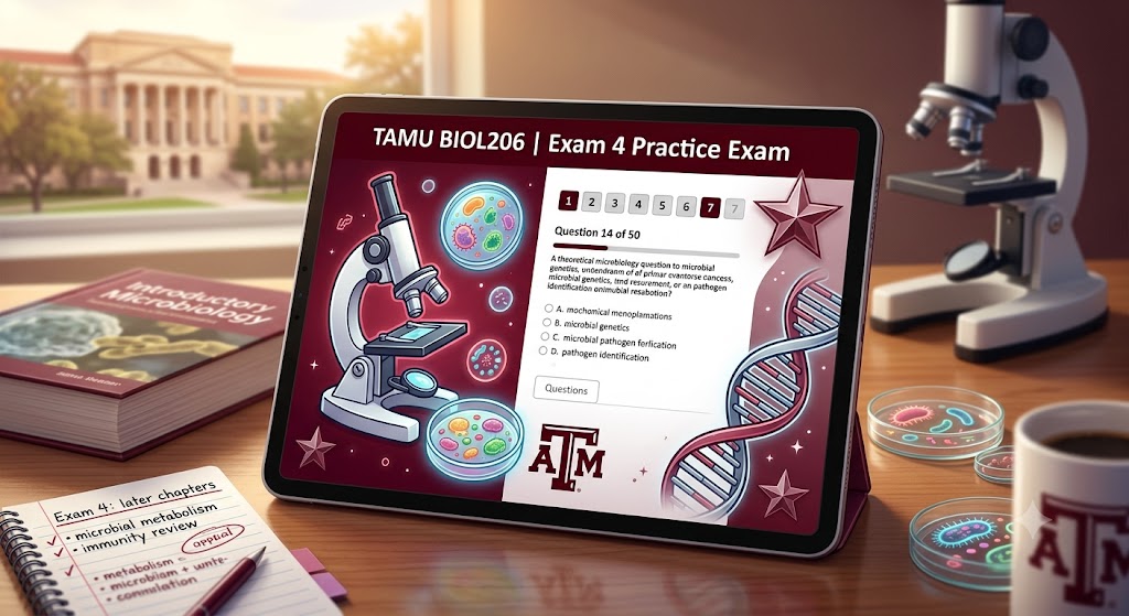 TAMU BIOL206 Exam 4 Practice Exam Banner