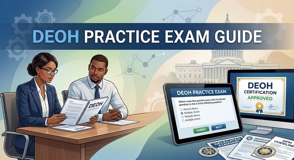 Delegated Examining Operations Handbook (DEOH) Practice Exam Banner