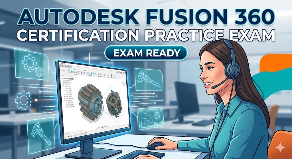 Fusion360 Certification Practice Test Banner