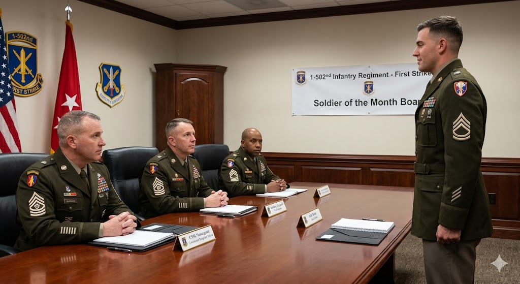 1â€‘502 NCO and Soldier of the Month Board Practice Exam Banner