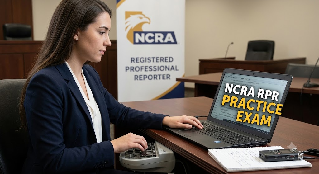 NCRA Registered Professional Reporter (RPR) Practice Exam Banner