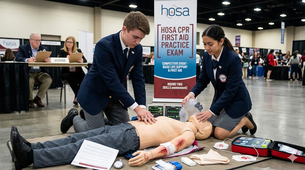 HOSA CPR/First Aid Assessment Practice Test Banner