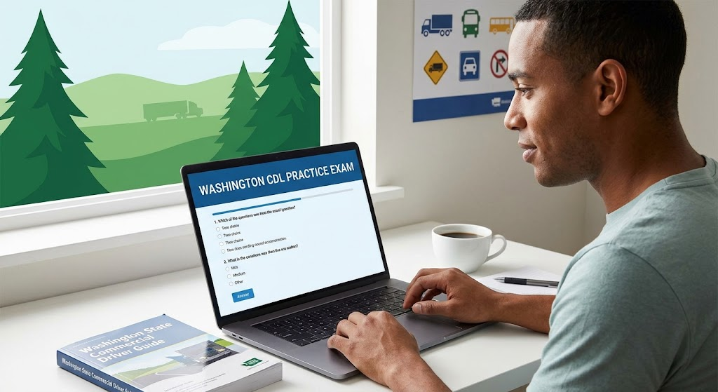 Washington CDL Practice Test Banner