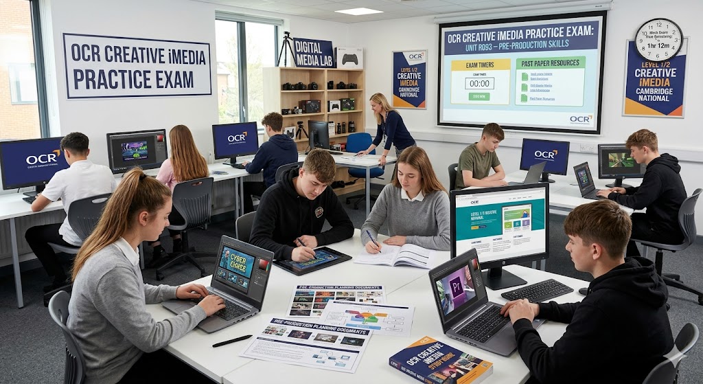 OCR Creative iMedia Practice Exam Banner