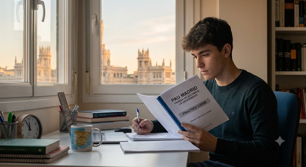 Madrid PAU Practice Test & Exam Prep | Spain Banner