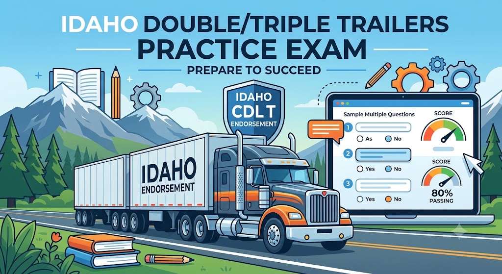 Idaho CDL Double/Triple Trailers Practice Test Banner