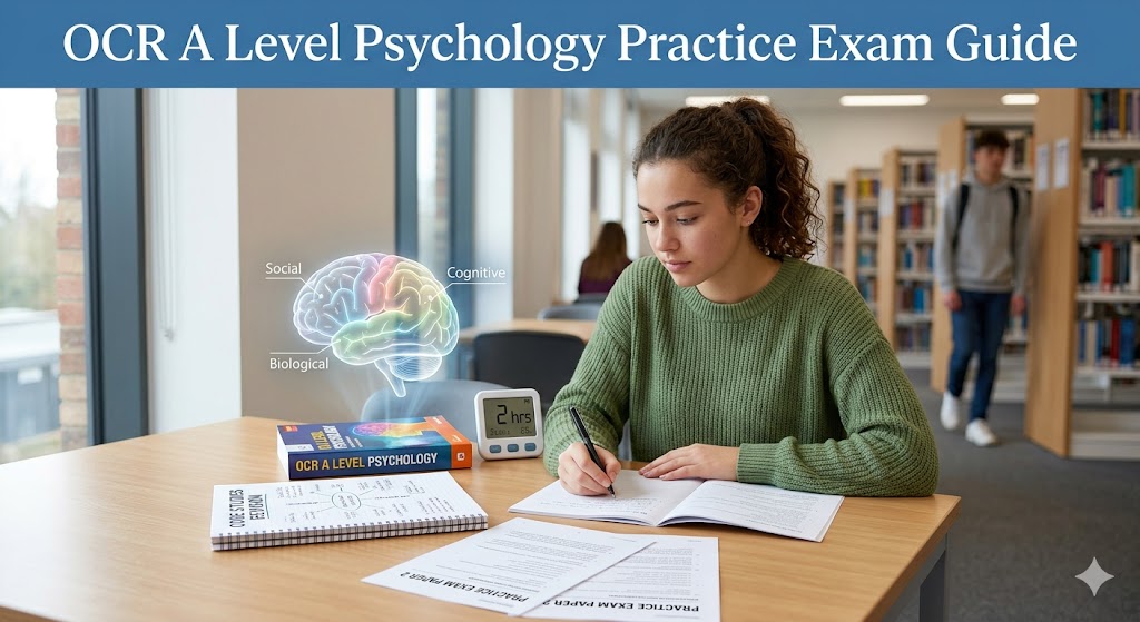 OCR A Level Psychology Practice Exam Guide Banner