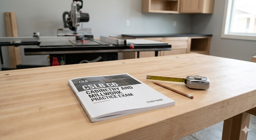 CSLB C6 – Cabinet, Millwork & Finish Carpentry Practice Test Banner