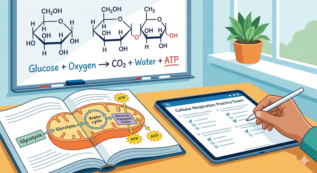 Cellular Respiration Practice Test Banner
