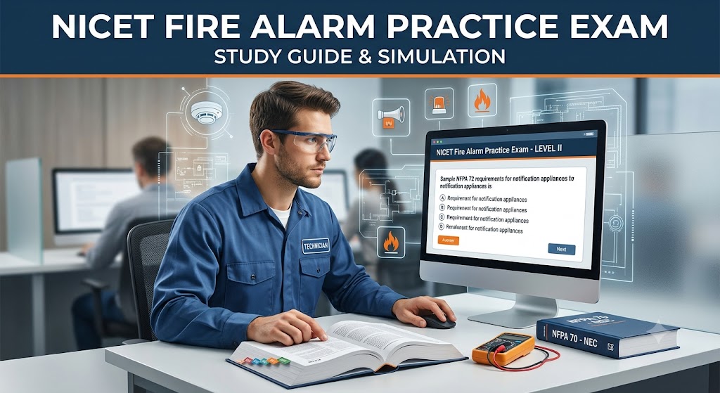 NICET Fire Alarm Practice Exam Banner