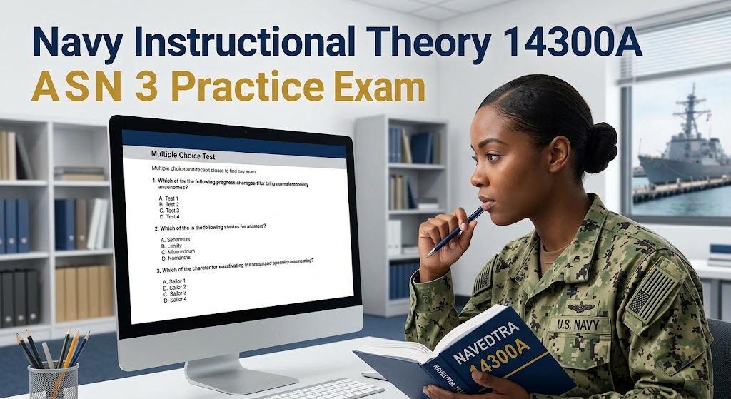 NRTC NAVEDTRA Navy Instructional Theory (14300A) ASN 3 Practice Exam Banner