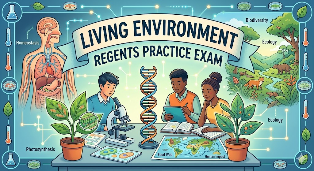 Living Environment Regents Practice Test Banner