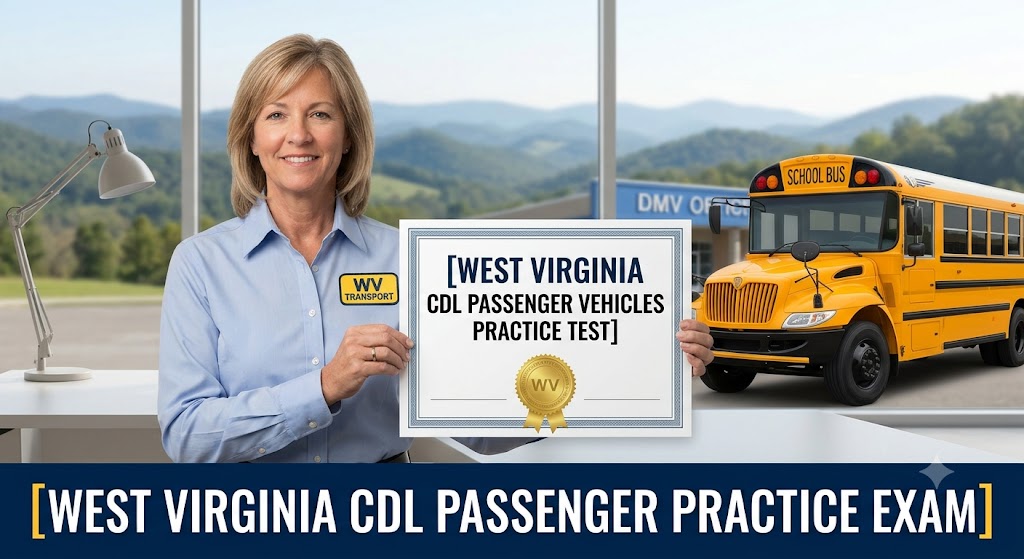 West Virginia CDL Passenger Vehicles Practice Test Banner