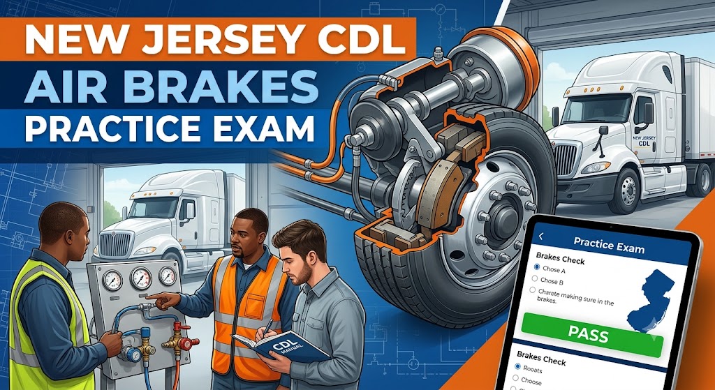 New Jersey CDL Air Brakes Practice Test Banner