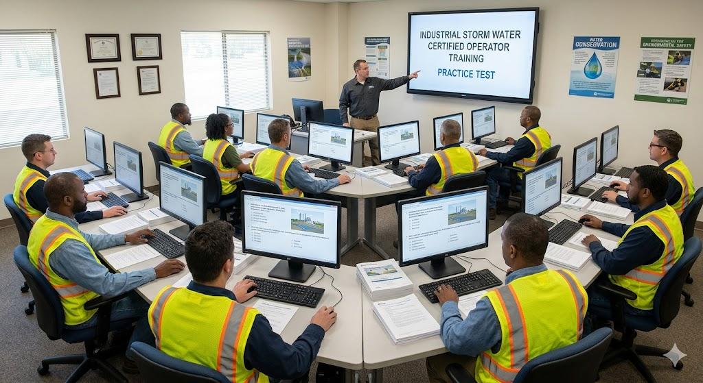 Industrial Storm Water Certified Operator Training Practice Test Banner