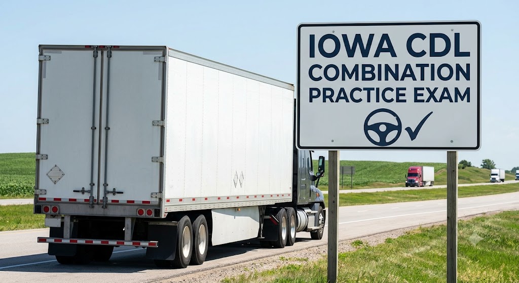Kansas CDL Combination Practice Test Banner