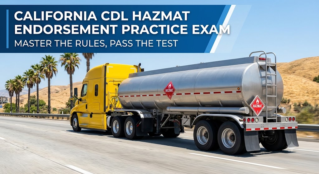 California CDL Hazmat Endurance 
Test Banner