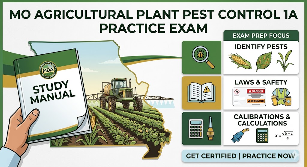 Missouri Agricultural Plant Pest Control Category 1A Practice Exam Banner