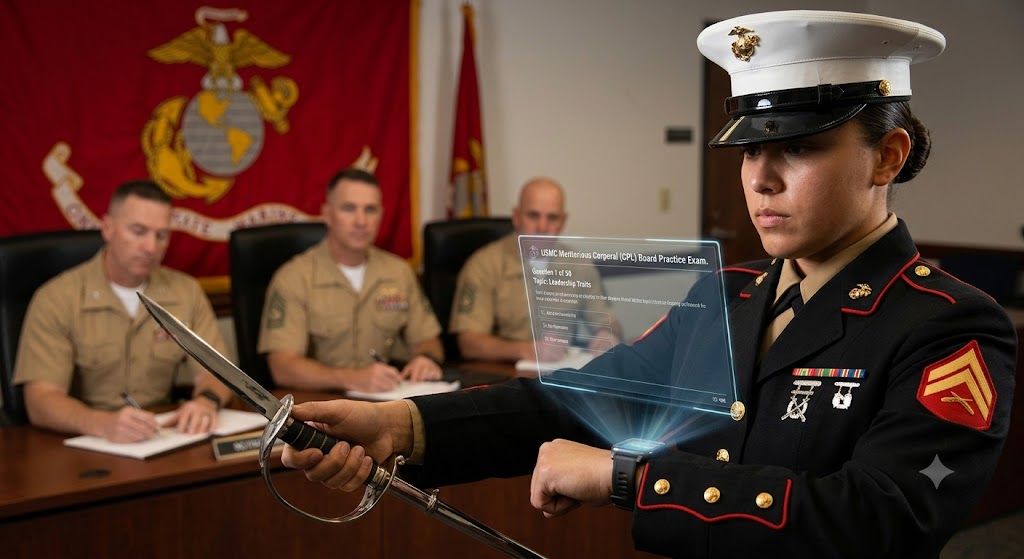 USMC Meritorious Corporal (CPL) Board  Practice Exam Banner