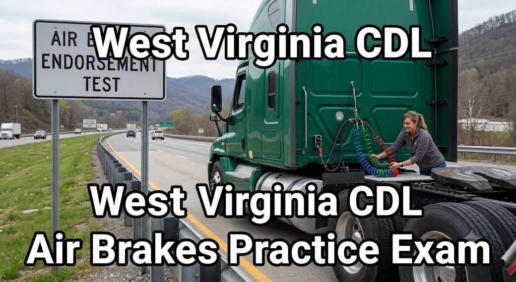 West Virginia CDL Air Brakes Practice Test Banner