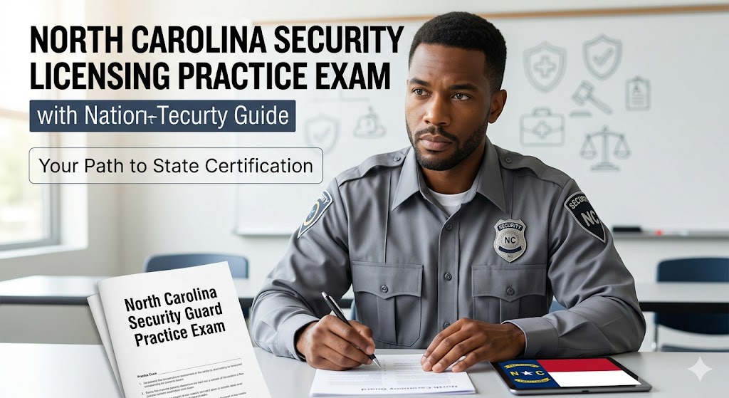 North Carolina Security Guard Licensing Practice Exam Banner