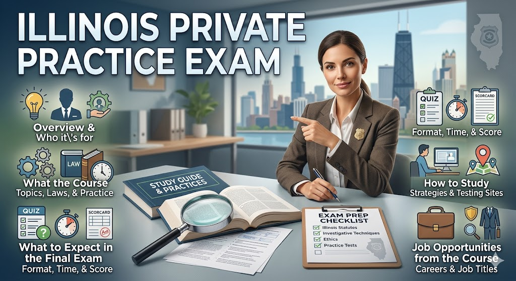 Illinois Private Detective Practice Exam Banner