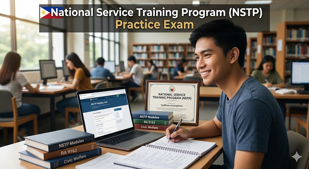 National Service Training Program (NSTP) Practice Exam Banner