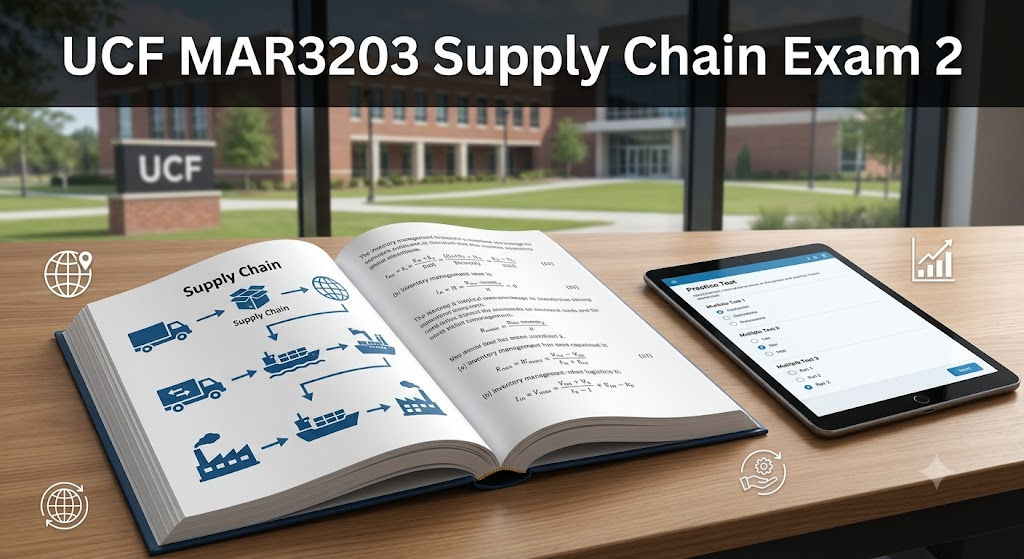 University of Central Florida (UCF) MAR3203 Supply Chain and Operations Management Practice Exam 2 Banner