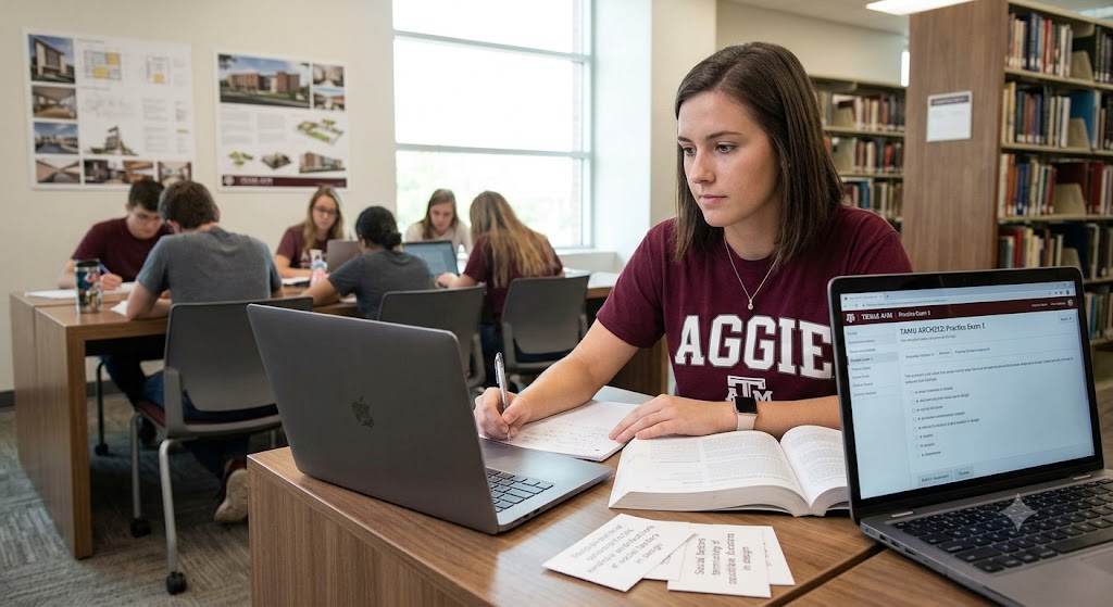 TAMU ARCH212 Social Factors in Design Practice Exam Banner