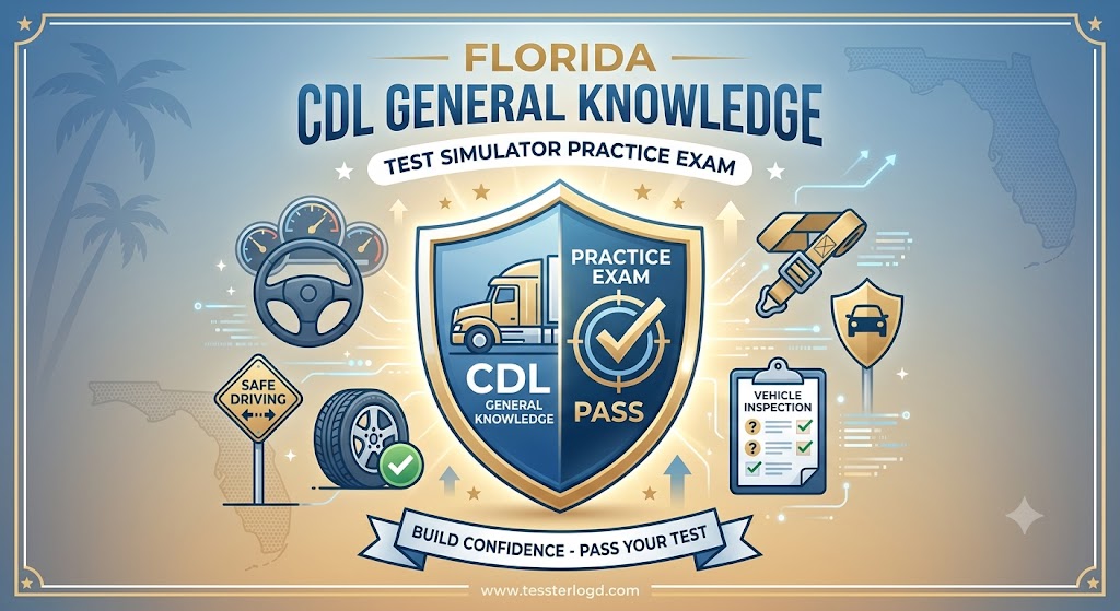 Florida CDL General Knowledge Test Simulator Banner
