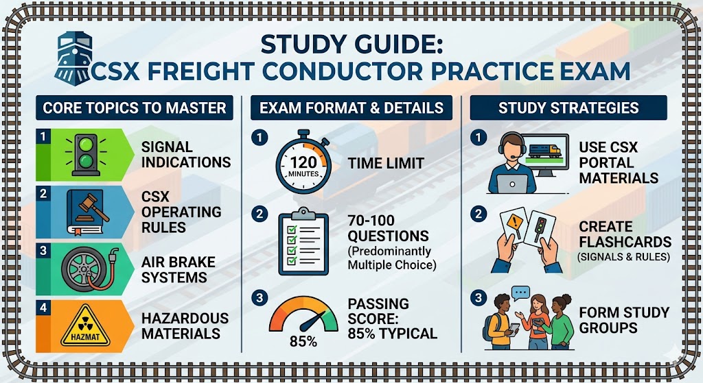 CSX Freight Conductor Practice Test Banner