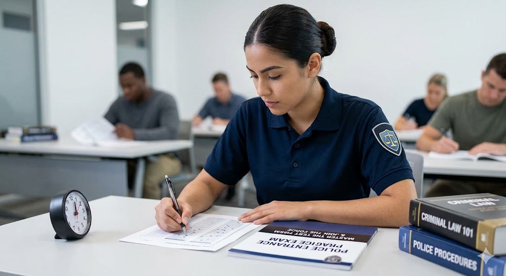 Police Entrance Practice Exam Banner